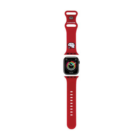 Hello Kitty Silicone Kitty Head - Pasek do Apple Watch 38/40/41 mm (czerwony) (HKAWMSCHBLR)