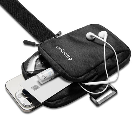 Spigen A702 Dynamic Shield Armband - Etui / Sportowa opaska na ramię na smartfon do 6.9" (Czarny) (AMP04617)