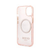 Guess Gold Outline Translucent MagSafe - Etui iPhone 13 (różowy) (GUHMP13MHTCMP)