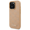 Karl Lagerfeld Leather Monogram Metal Logo MagSafe - Etui iPhone 16 Pro (beżowy) (KLHMP16LPKHPORPE)
