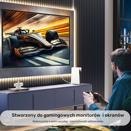 Unitek Kabel HDMI 2.0 4K biały 7,5m (C11090AWH01-7.5M)