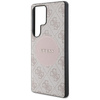 Guess 4G Round Patch Classic Logo MagSafe - Etui do Samsung Galaxy S25 Ultra (różowy) (GUHMS25LP4PGRSGP)