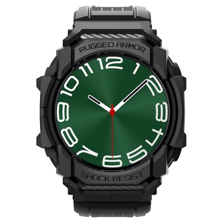 Spigen Rugged Armor Pro - Pasek + etui do Samsung Galaxy Watch Ultra 47 mm (Matte Black) (ACS08427)
