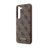 Guess 4G Metal Gold Logo - Etui Samsung Galaxy S24+ (brązowy) (GUHCS24MG4GFBR)