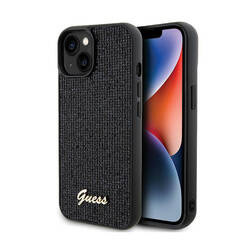 Guess Disco Metal Script - Etui iPhone 14 (czarny) (GUHCP14SPMSDGSK)