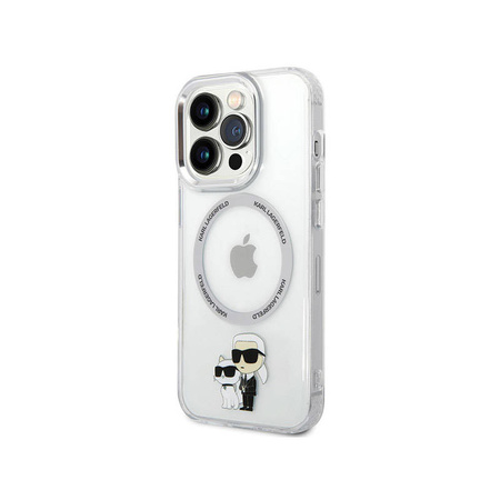 Karl Lagerfeld IML NFT Karl & Choupette MagSafe - Etui iPhone 13 Pro (przezroczysty) (KLHMP13LHNKCIT)