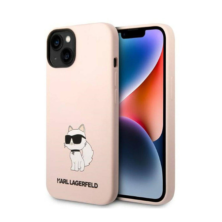 Karl Lagerfeld Silicone NFT Choupette - Etui iPhone 14 Plus (różowy) (KLHCP14MSNCHBCP)
