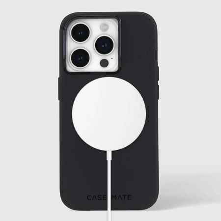 Case-Mate Silicone MagSafe - Etui iPhone 15 Pro (Black) (CM051468)