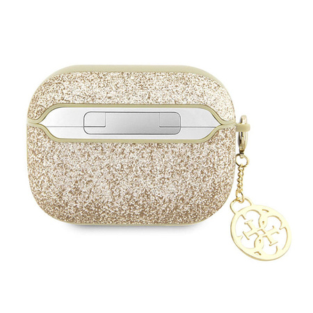 Guess 4G Glitter Flake - Etui AirPods Pro 2 (złoty) (GUAP2GLGSHD)