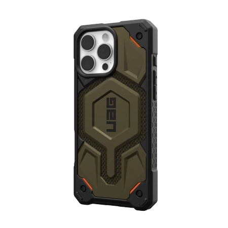 UAG Monarch Pro MagSafe Kevlar® - obudowa ochronna do iPhone 16 Pro Max kompatybilna z MagSafe zielony kevlar (11445711397B)