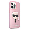 Karl Lagerfeld Karl’s Head Glitter - Etui iPhone 13 Pro Max (różowy) (KLHCP13XKHTUGLP)
