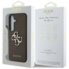 Guess Grained Big 4G Logo Small Classic Logo - Etui do Samsung Galaxy S25 (brązowy) (GUHCS25SPGT4MBW)