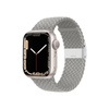 Crong Wave Band – Pleciony pasek do Apple Watch 38/40/41/42 mm (jasny szary) (CRG-40WAV-CMP)