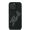 Karl Lagerfeld 3D Rubber Bicolor Signature - Etui iPhone 16 Pro (czarny) (KLHCP16L3DRKSDLK)