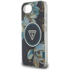 Guess IML Metal Glitter Flowers Triangle MagSafe - Etui do iPhone 16e (czarny) (GUHMPSE4HFLPEDK)