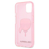Karl Lagerfeld Karl’s Head Glitter - Etui iPhone 13 Mini (różowy) (KLHCP13SKHTUGLP)