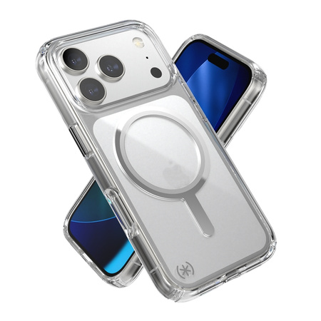 Speck Presidio Perfect Clear MagSafe - Etui iPhone 17 Pro (Clear / Silver) (150972-3240)
