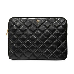 Guess Quilted 4G Sleeve - Etui na notebooka 13" / 14" (czarny) (GUCS14ZPSQSSGK)