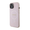 Guess Saffiano MagSafe - Etui iPhone 15 Plus (różowy) (GUHMP15MPSAHMCP)