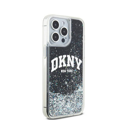 DKNY Liquid Glitter Big Logo - Etui iPhone 14 Pro Max (czarny) (DKHCP14XLBNAEK)