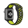 Crong Duo Sport - Pasek do Apple Watch 38/40/41/42 mm (czarny/limonkowy) (CRG-40DSB-YLW)