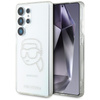 Karl Lagerfeld Rhinestones Karl Head Logo - Etui Samsung Galaxy S25 Ultra (przezroczysty) (KLHCS25LHKHDCELT)