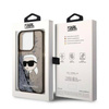 Karl Lagerfeld Liquid Glitter NFT Karl's Head - Etui iPhone 14 Pro Max (czarny) (KLHCP14XLNKHCK)