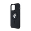 Karl Lagerfeld Silicone Karl & Choupette MagSafe - Etui iPhone 14 Pro Max (czarny) (KLHMP14XSCMKCRHK)