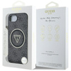 Guess IML Metal Glitter 4G Circle Triangle MagSafe - Etui do iPhone 16e (czarny) (GUHMPSE4HG4PRTGK)