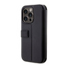 BMW Booktype Leather Stamp Blue Lines - Etui iPhone 14 Pro Max (czarny) (BMBKP14X22RVSK)