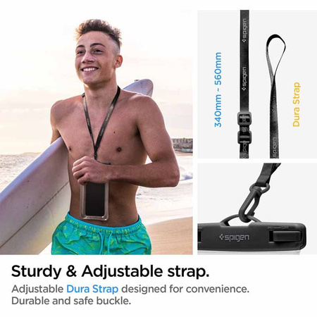 Spigen A610 Universal Waterproof Float Case - Etui do smartfonów do 6.9" (Przezoczysty) (AMP04530)