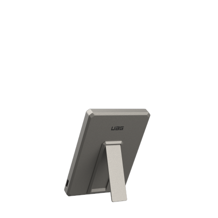UAG Ultra Slim 5K - powerbank 5000 mAh z podstawką, ładowanie bezprzewodowe 10W, kompatybilny z MagSafe, kabel w zestawie (titanium) (9B4417113636)