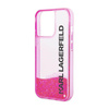 Karl Lagerfeld Liquid Glitter Translucent Elongated Logo Case – Etui iPhone 14 Pro Max (różowy) (KLHCP14XLCKVF)