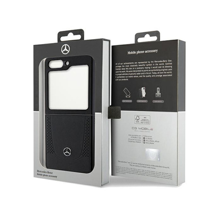 Mercedes Leather Urban Line - Etui Samsung Z Flip 5 (czarny) (MEHCZF5ARMBK)
