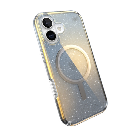Speck Presidio Lux MagSafe - Etui iPhone 17 (Hyper Mirror Glitter / Silver Metallic) (151013-3274)