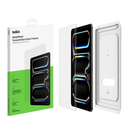 Belkin Szkło na iPad Pro 13'' (M4), TemperedGlass, z aplikatorem (OVI006HQ)