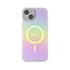 Guess IML Iridescent MagSafe - Etui iPhone 15 Plus (różowy) (GUHMP15MHITSP)