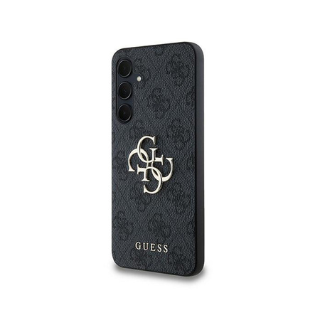 Guess 4G Big Metal Logo - Etui Samsung Galaxy A35 5G (czarny) (GUHCSA354GMGGR)