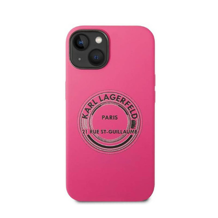 Karl Lagerfeld Silicone RSG - Etui iPhone 14 Plus (różowy) (KLHCP14MSRSGRCF)