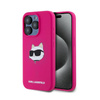 Karl Lagerfeld Silicone Choupette Head MagSafe - Etui iPhone 15 Pro Max (różowy) (KLHMP15XSCHPPLF)