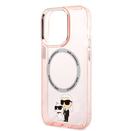 Karl Lagerfeld IML NFT Karl & Choupette Magsafe - Etui iPhone 14 Pro Max (różowy) (KLHMP14XHNKCIP)