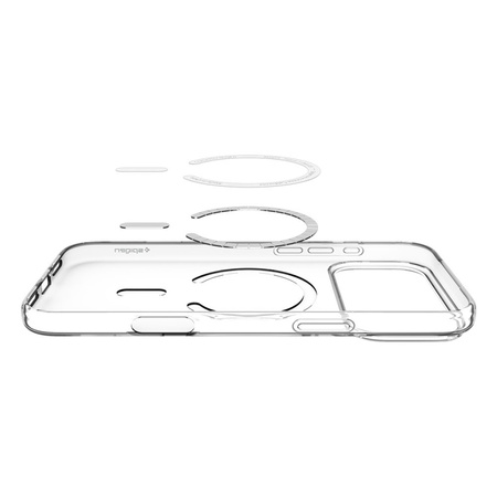 Spigen Liquid Crystal Mag MagSafe - Etui do iPhone 17 Pro (Clear/White) (ACS10396)