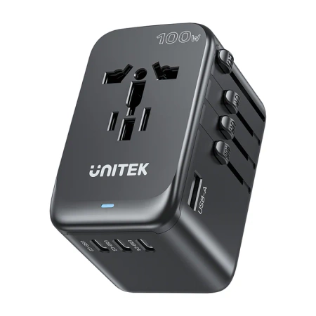 Unitek Ładowarka podróżna EU/US/UK/AUS PD 100 W (P1123ABK01)