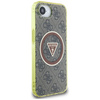 Guess IML Metal Glitter 4G Circle Triangle MagSafe - Etui do iPhone 16e (brązowy) (GUHMPSE4HG4PRTGW)