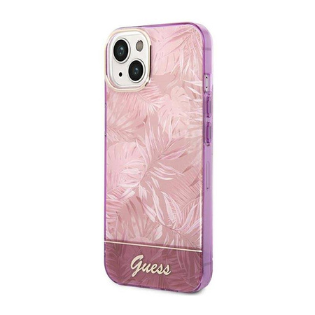 Guess Jungle Case – Etui iPhone 14 Plus (Różowy) (GUHCP14MHGJGHP)