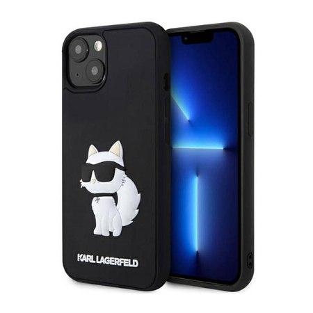 Karl Lagerfeld 3D Rubber NFT Choupette - Etui iPhone 14 (Czarny) (KLHCP14S3DRKHNK)