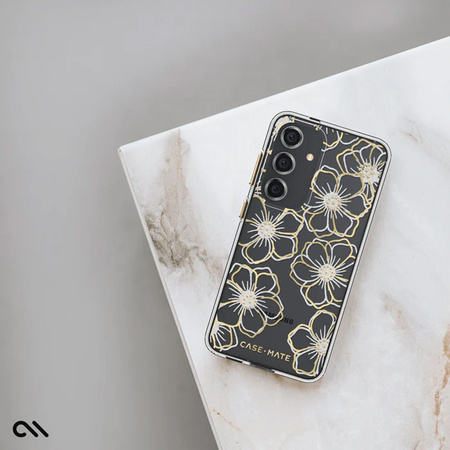Case-Mate Floral Gems - Etui Samsung Galaxy S24 (Gold) (CM053432)