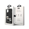 Karl Lagerfeld Liquid Silicone Karl & Choupette MagSafe - Etui iPhone 14 Plus (czarny) (KLHMP14MSSKCK)