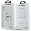 Karl Lagerfeld Silicone Double Heads And Circle MagSafe - Etui do iPhone 16 (beżowy) (KLHMP16SSKCHTCE)