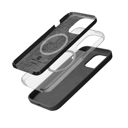 Crong Color Cover Magnetic - Etui iPhone 15 Pro MagSafe (tytanowy) (CRGCOLRMIP1561PTTN)